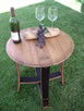 Wine Cask End Table